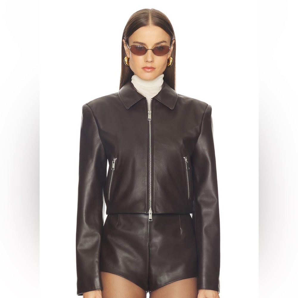 Women's Brown Leather Jacket